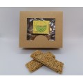 Pasteli/sesam- og honningsnacks